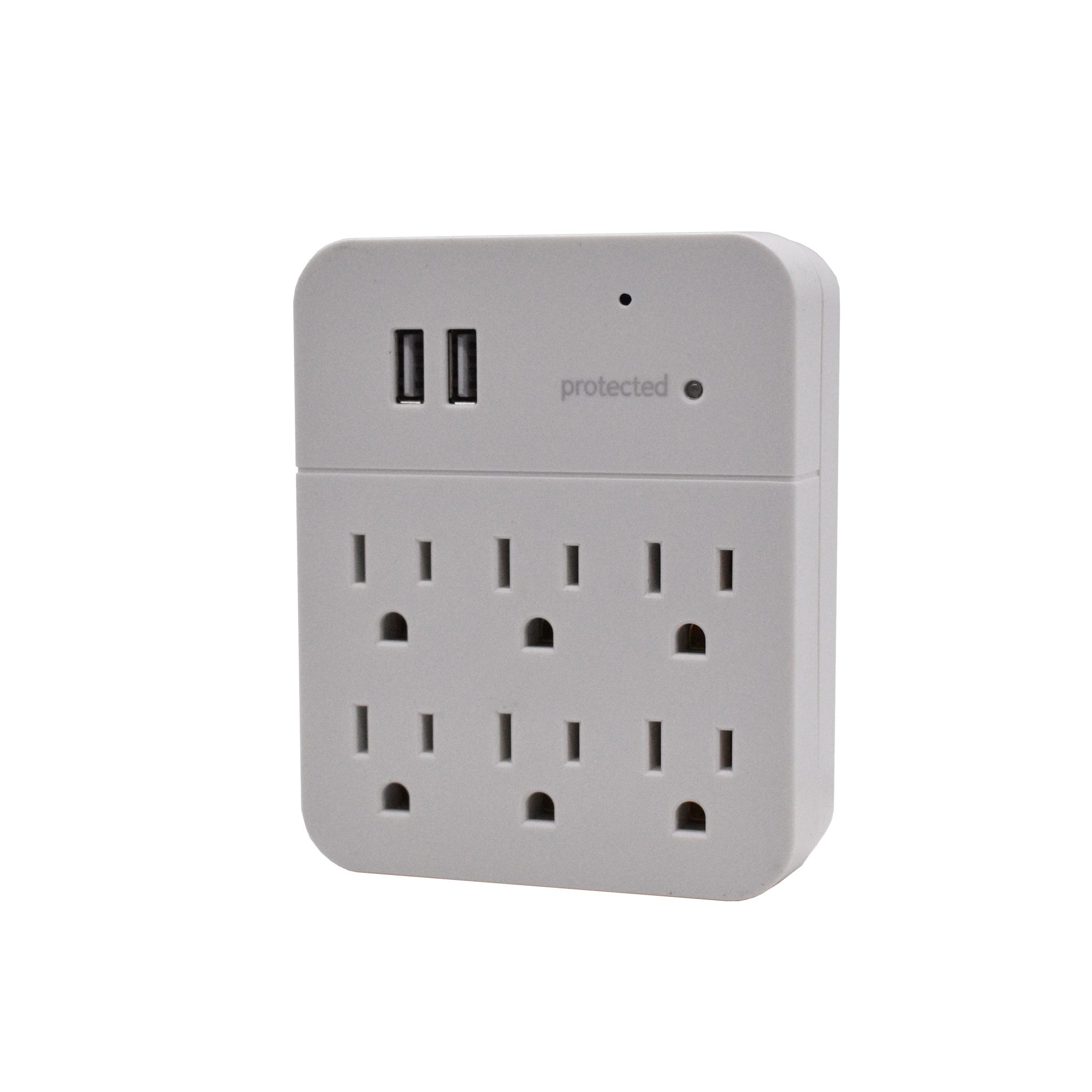 SixPlug Wall Outlet with USB Ports Hidden Surveillance Nanny Camera
